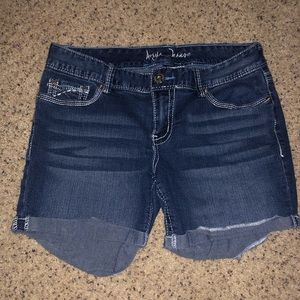 girls jean shorts